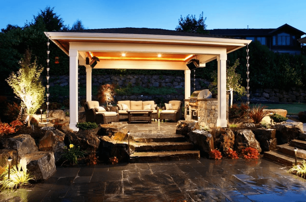 Seating Pavillion and Hardscape